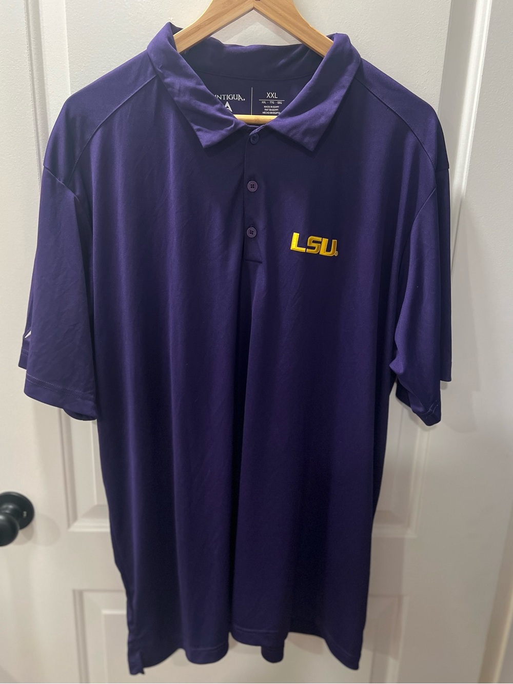 Antigua LSU Men's Purple Polo Shirt